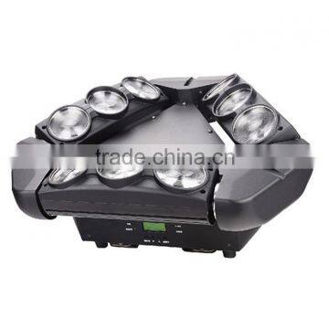 LED Spider Moving Head Light, Source: 9*10-Watt RGBW LEDs