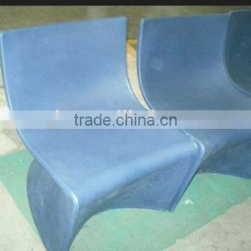 Rotational mold production of plastic chairs