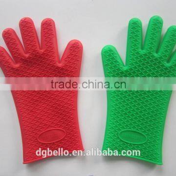 5 Fingers Oven Mitts Silicone Gloves Set Of 2