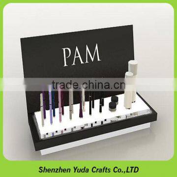 Wooden Mdf Holder Stands Acrylic Lipstick Stand Mdf Wood Cosmetic Display for Beauty Products photo-3