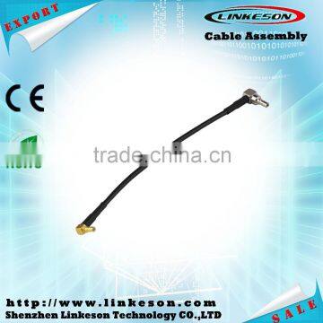 CRC9 male right angle to SSMB male plug RA pigtail cable RG174