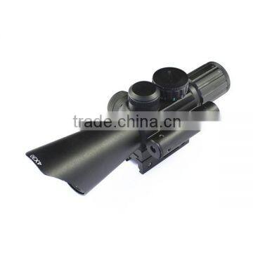 4X30 one eye relief rifle scope 30mm tube for long range shooting with green laser scope