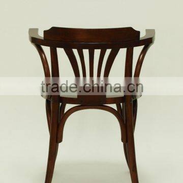 Wooden Design Coffee Shop Arm Chair photo-5