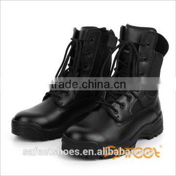 Army Military Boots Black Genuine Leather Men Protective Boots Factory High Quality SA-8316