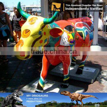 My Dino-C040 Hot sale resin cow life size for amusement park