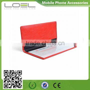 factory price leather checkbook holder leather checkbook case