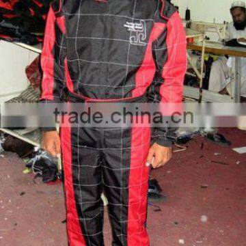 Black,Red And White Kart Racing Suit