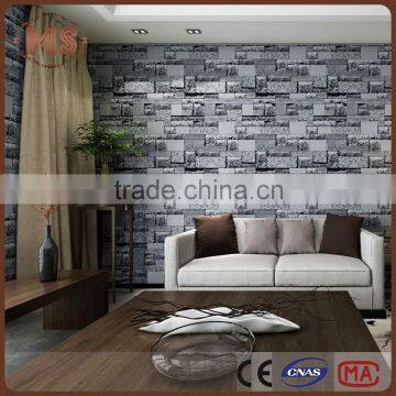 new products 2016 pvc wallpaper for solvent printing, pvc wallpaper