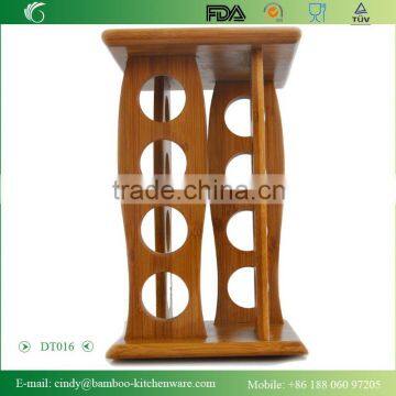 DT016 Paniting Bamboo/Wooden Rotating Kitchen Spice Rack/ Holder for Pepper photo-1