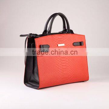 5157-Women Gender PAPARAZZI Design Elegant Lady Snake Skin Split Leather Bags photo-2