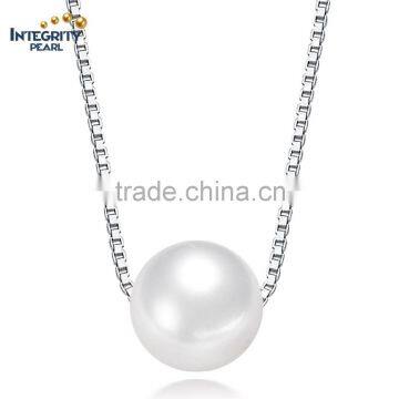 2016 new fashion 9-10mm round white freshwater jewel pearl pendant good design