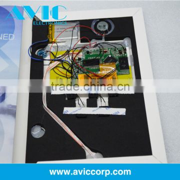 LCD video brochure card module with factory price