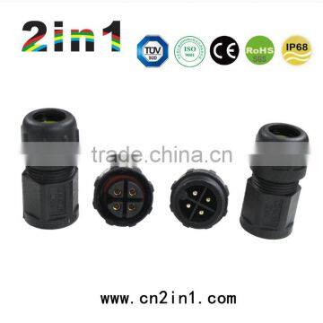 SQ19-4P IP68 Soldering Electric Cable Wire Waterproof Connector photo-3