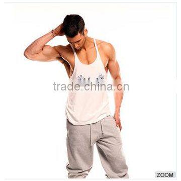 Quick dry bird print eagle style 2015 Wholesale Custom Oem Men's Fashion Gym Singlets