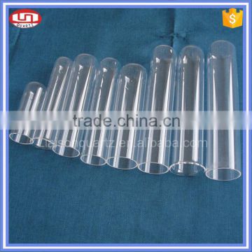 Clear heat resistant quartz glass test tube