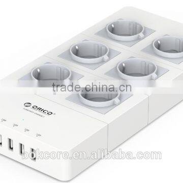 6-way EU Type Power Strip With USB Charger Port photo-2
