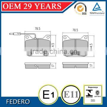 factory price Low metallic D77-7010 brake pad for Peugeot