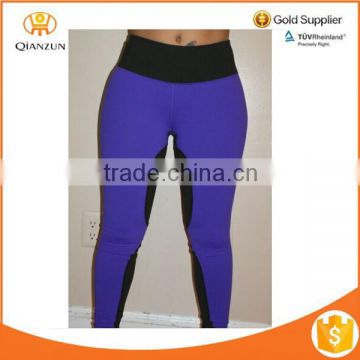 Tight Sport Fitness Yoga Black Purple Pants Large