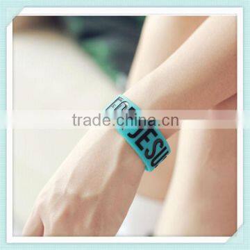 Wide Black Silicone Sport Wristband, Custom Cheap Silicone Wristbands photo-6