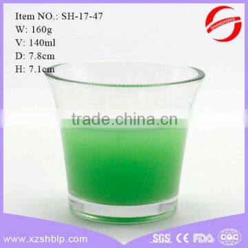 wholesale 140ml high qulity glass candle jars for religious festivals