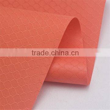 600D polyester honeycomb dobby/jacquard fabric with waterproof and breathable