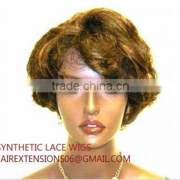 SHORT LACE WIGS - CURLY LACE WIGS - REMY HUMAN HAIR LACE WIGS