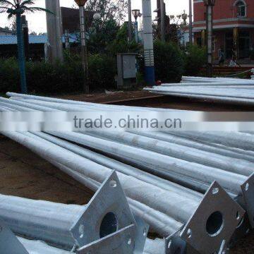 galvanized powder coated tapered power pole