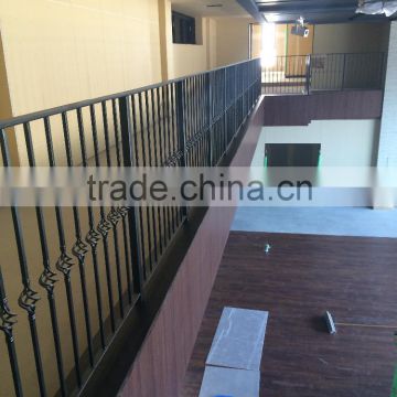 factory indoor stair railings/wrought iron railing parts, used wrought iron stair