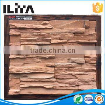 Long performance life rusty interlocking artificial ledge stone for indoor and outdoor wall decoration
