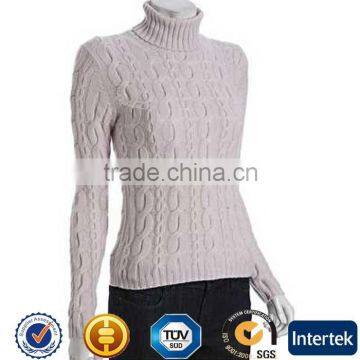 Fashion Cable Knit Cashmere Sweater For Women