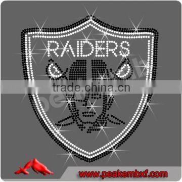 Raiders Rhinestone Transfers Hotfix Rhinestone Motif Wholesale