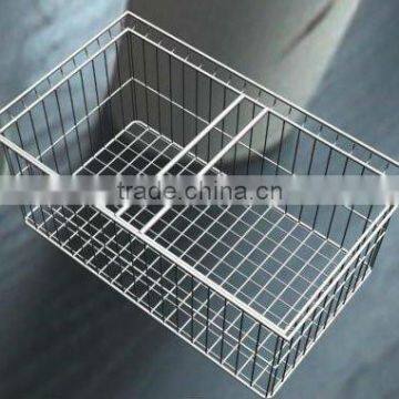 Stainless steel sterilization basket