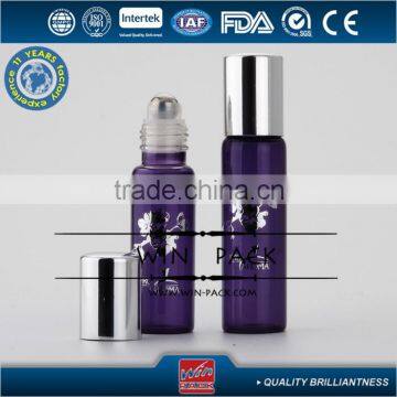 10ml Purple Roll-on Bottle With UV Silver Cap,15 ml Purple Roll-on Bottle With Stainless Roller Ball, Purple Roller Bottle photo-2