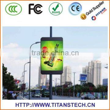 Factory Cheap Price LED Lamp Pole Display Screen