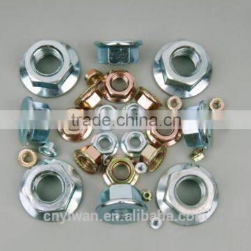 Hexagon nuts with flange