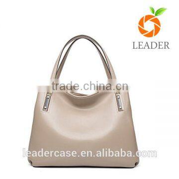 Terse Stylish Style Multi Pocket Real Leather Handbag