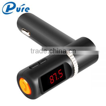 aux usb bluetooth car kit dual USB charger support hands free factory wholesale bluetooth FM transmitter MP3 player car kit