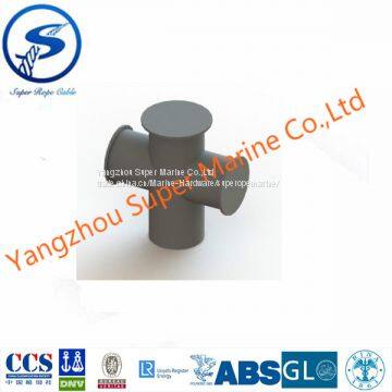 Horn Type Ship Crossing Bollard，Ship crossing bollard，GB T554-96 Type D Marine Single Cross Bitt Boat Bollard