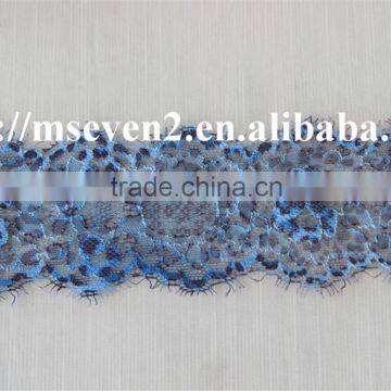 Good Looking 100% Elastic Spun Lace Eyelash Lace Trim in Multiple Color for Choosing photo-2