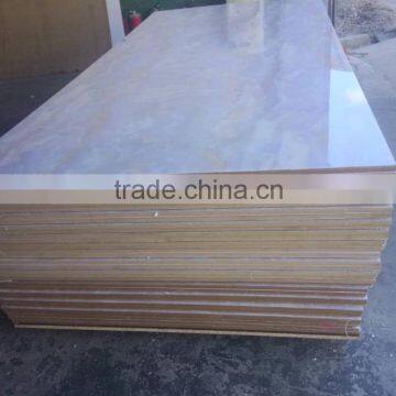 Acrylic mdf panels in marble colors for furniture