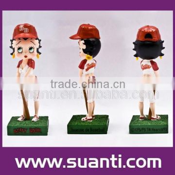 Baseball Betty Boop resin models