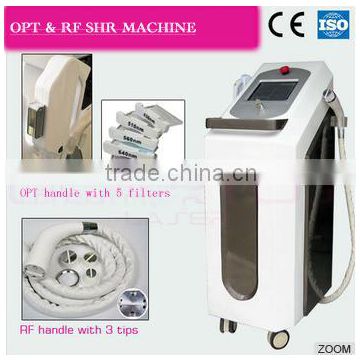 opt system wrinkle remover /hair removal machine ipl shr 2014