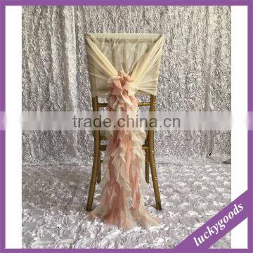 wholesale cheap fancy universal ruffled chiavari chair cover for wedding ,wedding ruffled chiavari chair cover