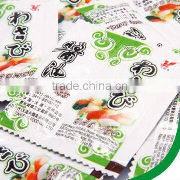 Wasabi sachet 3g ang soy sauce sachet 3g