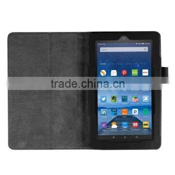 Quality Lychee Texure PU Leather Case Cover With Flip Stand For KINDOW FIRE HD 7 2015 BUSINESS PROTECTIVE CASE