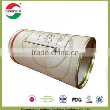 Wholesale recyclable paper cylinder packing tube box cardboard cylinder box with lids clamshell packaging