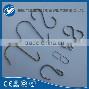 Plastic Coated Metal Closed S Hook For Wall Curtain Hanging