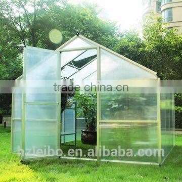 aluminum frame garden greenhouse for flowers and plants