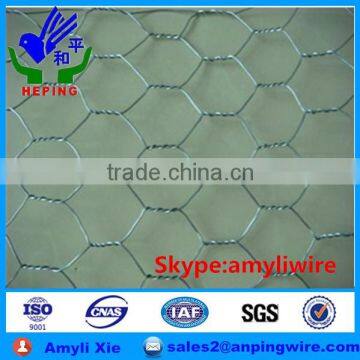 pvc coated and galvanized hexagonal wire netting , hexagonal retaining wall wire netting