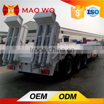 double use 3 axle low loader low bed trailer for sale